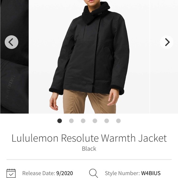 Women's Size 0 Lululemon Resolute Warmth Military Coat Down Fill Puffer Jacket - Picture 9 of 11